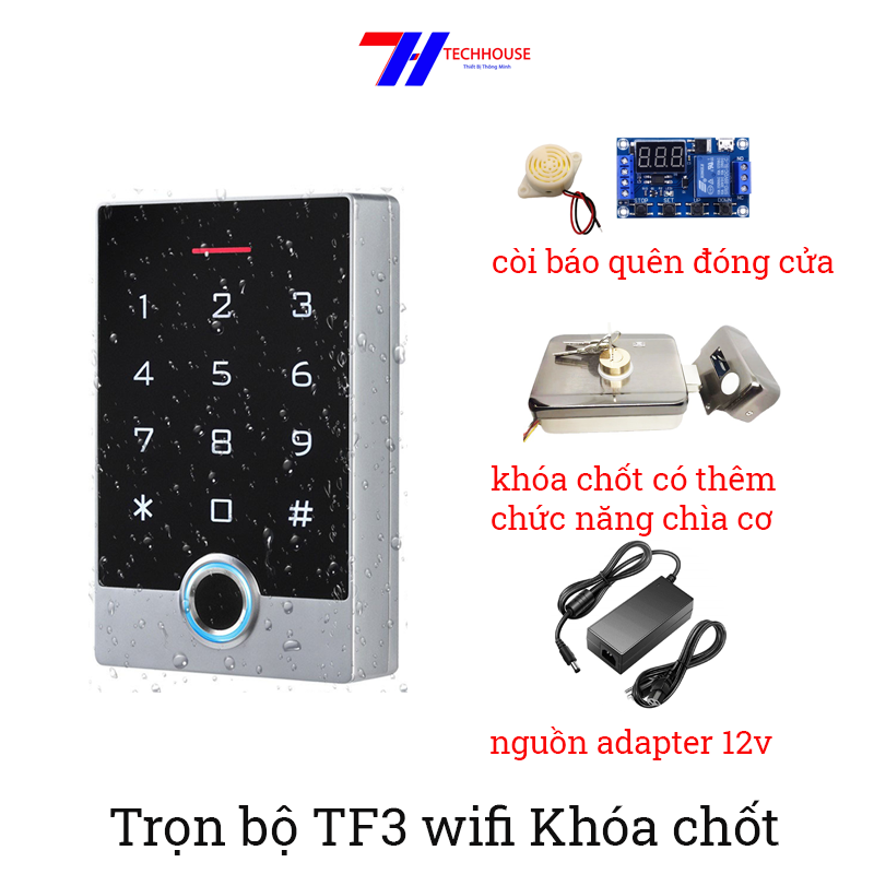 Bộ Khóa Vân Tay Cho Cửa Sắt Kasslock TF3