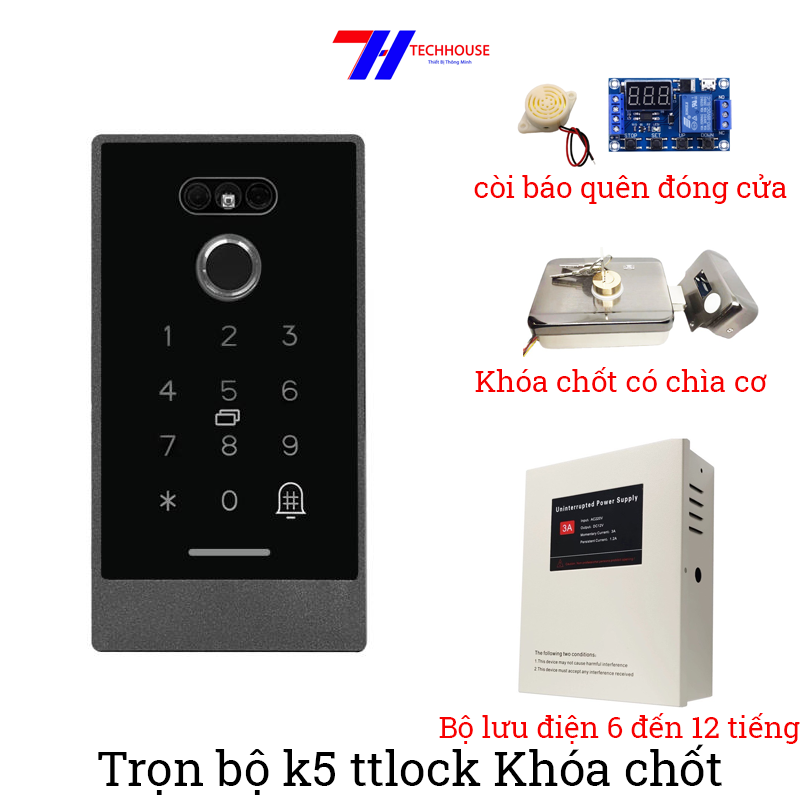 Bộ Khóa Vân Tay Cho Cửa Sắt Kasslock k5