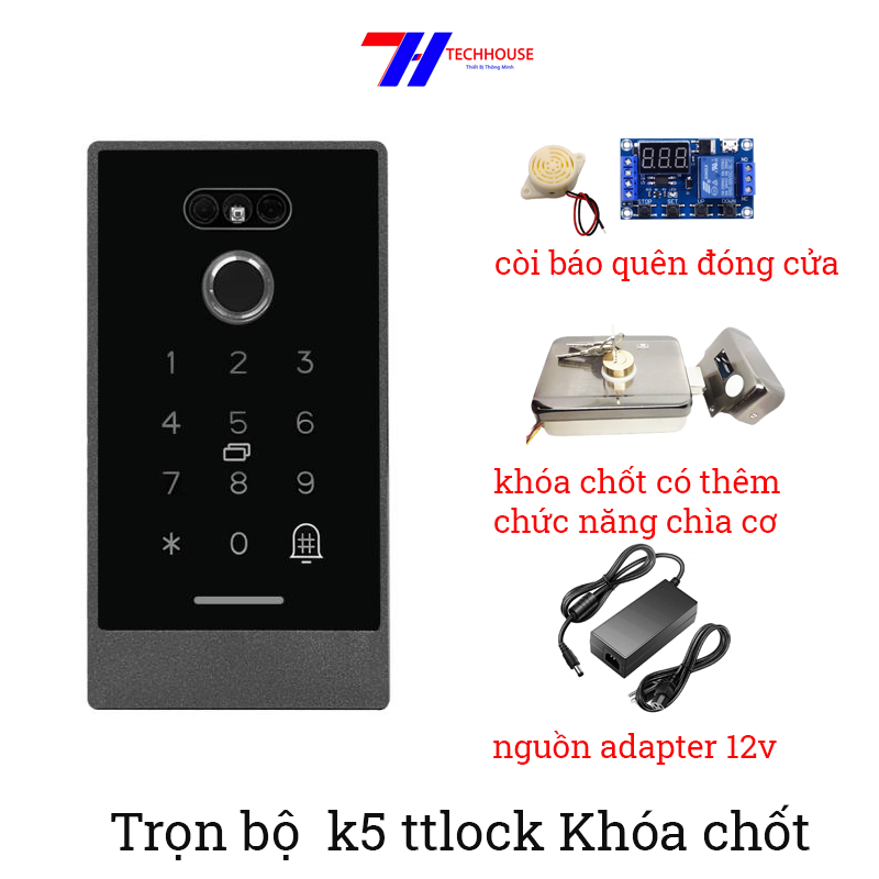 Bộ Khóa Vân Tay Cho Cửa Sắt Kasslock k5