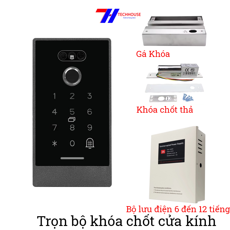 Bộ Khóa Vân Tay Cho Cửa Sắt Kasslock k5