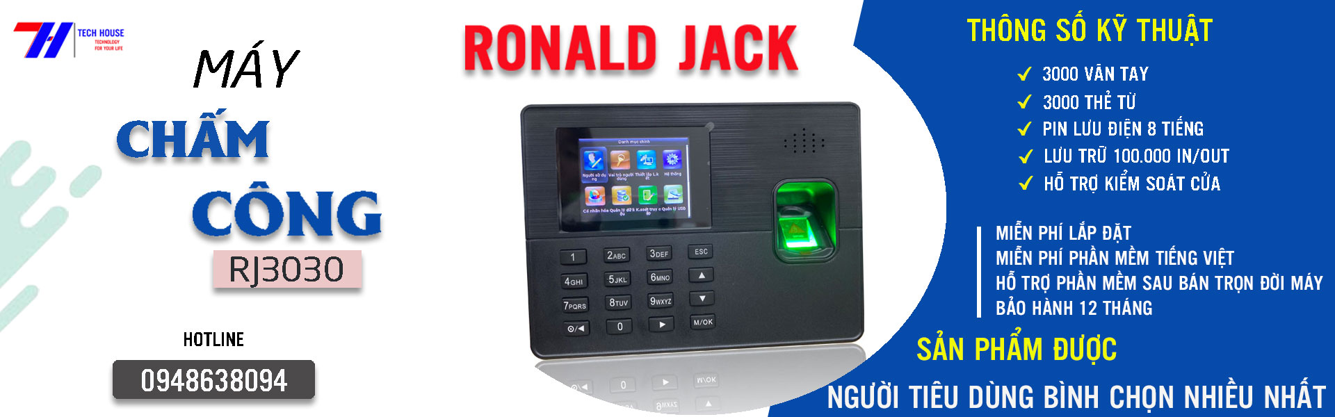 Máy chấm công Roanld Jack