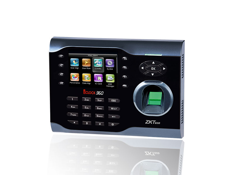 Máy chấm công vân tay và thẻ ZKTeco Iclock 360