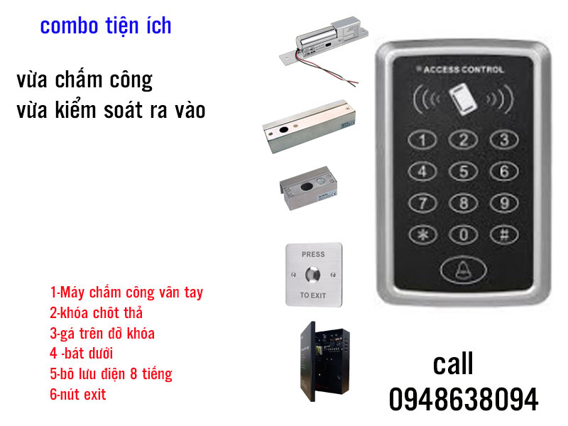 Trọn bộ kiểm soát cửa ra vào  bằng thẻ và mật mã SA32E giá chỉ 3.690K